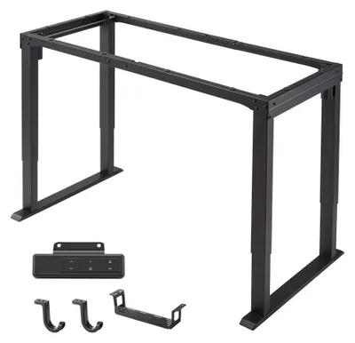 Zdjęcie produktu dla Stelaż biurka elektrycznie regulowany - zakres wysokości: 70-117 cm - udźwig: 80 kg