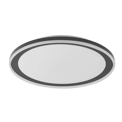 Produktbild von Lindby LED-Deckenleuchte Verdan,, schwarz, Metall, dim., CCT