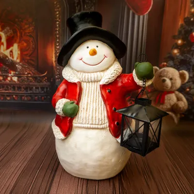 Produktbild von Solis Decor Figur Schneemann mit Laterne
