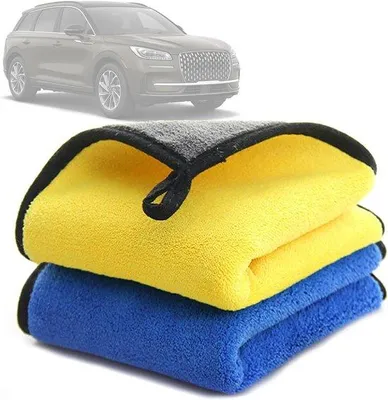 Obrázok produktu pre Ultraabsorpčné utierky z mikrovlákna – 2 ks, 500 g/m², ideálne pre auto, motorku a domácnosť – nezanechávajú šmuhy, sú mäkké a opakovane použiteľné, 30 x 40 cm