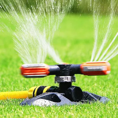 Produktbild von Rasensprenger Gartenregner Rasensprinkler - 360 Grad Rotation - 3 Arme - Automatisch - 36 Sprühdüsen