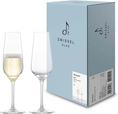 Immagine prodotto di ZWIESEL GLAS BOUQUET (FINE) SEKT MIT MOUSSIERPUNKT 2 Stück 123740