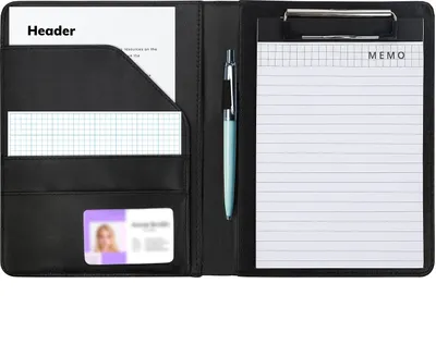 Produktbild von Kurtzy A5 Schwarzes Kunst Leder Organizer Notizbuch A5 Nachfüllbar - Personal Organizer A5 Geschäfts Organizer Buch mit Kartenhalter, Stifthalter,