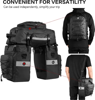 Immagine prodotto di Borsa posteriore per bicicletta, borsa posteriore per bicicletta, borsa da sella per bicicletta