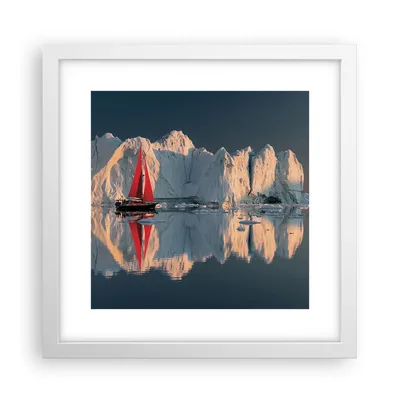 Produktbild von Gerahmtes Poster - Weißer Rahmen - Gletscher Ozean Grönland - 30x30 cm - Wand Bild - Wanddeko - Wandbilder - Kunstposter - Wandposter - Bilderrahmen - Bilder - Kunstdruck - P2WAC30x30-4996