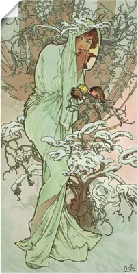 Produktbild von ARTland Poster Hiver (Winter), 1896 Größe: 20x40 cm