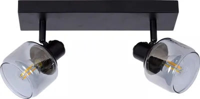 Zdjęcie produktu dla Lampa sufitowa reflektor podwójny czarny BJORN 2xE14 40W Lucide