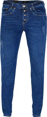 Produktbild von GIN TONIC Damen Boyfriend Jeans Blue Wash, Größe:31/34, Farbe:Blue Wash