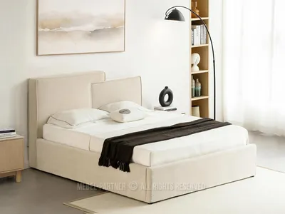 Obrázok produktu pre Manželská posteľ 140x200 EIRWYN - krémová
