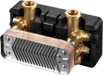 Produktbild von Oventrop OV Plattenwärmeübertrager Regumat m Anschlussarmatur 14 Platten bis 14 kW