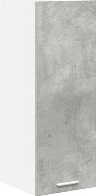 Immagine prodotto di vidaXL Armadio a muro in cemento grigio e bianco 30 x 31 x 80 cm Materiale in legno