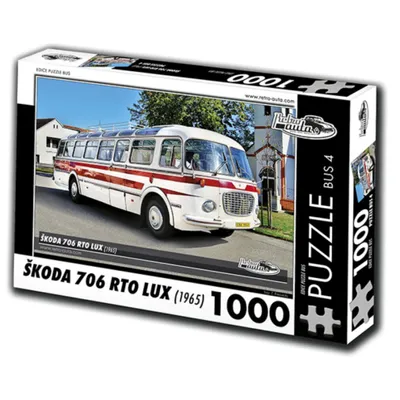 Obrázok produktu pre RETRO-AUTA Puzzle BUS č. 4 'koda 706 RTO LUX (1965) 1000 dielikov