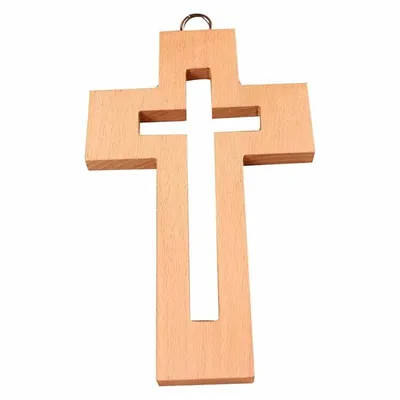 Zdjęcie produktu dla Drewniany krzyż na ścianie 21,5cm