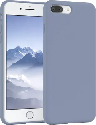 Produktbild von EAZY CASE Silikonhülle für Apple iPhone 8 Plus / 7 Plus Silikon Backcover Schutz in Blau