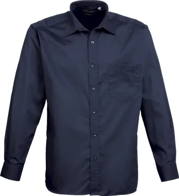 Produktbild von Premier - "Premier" Formelles Hemd für Herren Langärmlig RW1081 (Kragenweite 59 cm) (Marineblau)