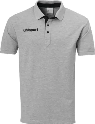 Produktbild von Uhlsport ESSENTIAL PRIME POLO SHIRT 164 grau melange/schwarz
