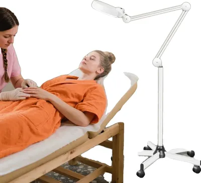 Zdjęcie produktu dla Lampa powiększająca, 5-krotne powiększenie, moc 24 W, jasność 2400 LM, źródło światła LED, instalacja wolnostojąca
