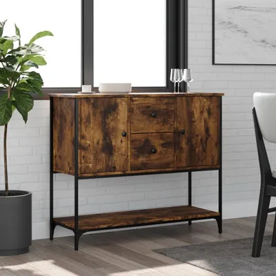 Obrázek produktu pro vidaXL Příborník kouřový dub 100x36x85 cm odvozený výrobek ze dřeva
