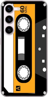 Produktbild von König Design Hülle kompatibel mit Samsung Galaxy S23 Plus Kunststoff Soft Handyhülle - Handy Case Retro Kassette