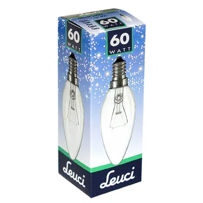Produktbild von Leuci Glühbirne Kerze 60W E14 klar Glühlampe 60 Watt Glühbirnen Glühlampen Kerzen