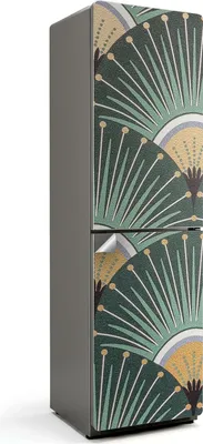 Produktbild von Kaffeetassen-Designs – Kühlschrank Aufkleber – Klebefolie Kühlschrank – Kühlschrank Dekor – Kühlschrankfolie selbstklebend – Küchen Dekoration – 60x205 cm