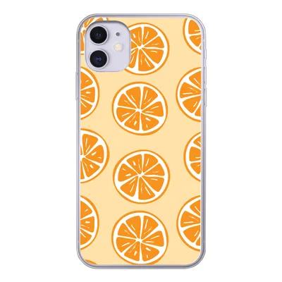 Produktbild von MuchoWow® Handyhülle Schutzhülle Hülle für iPhone 11 Obst - Orange - Tropisch Silikon Softcase Handy Hülle - Handytasche