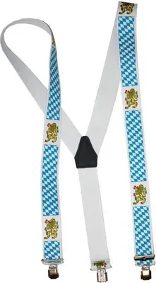 Produktbild von Hosenträger Bayern  Karneval Fasching 115 cm 3 Clips