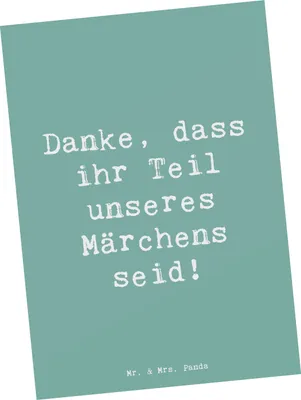 Produktbild von Mr. & Mrs. Panda Postkarte Spruch Gastgeschenke Märchen - Meeresbrise - Geschenk, Geschenke, Dankbarkeit, kunstkarte, Fotokarte, Postkarten, besondere Menschen, Freude