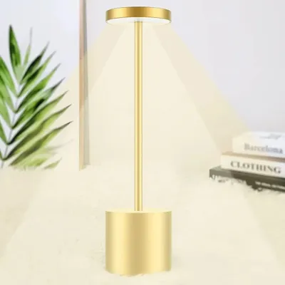 Produktbild von LED Nachtlichter Akku Tischlampe Kabellos, 1800 mAh Batterie mit 3 Beleuchtungsmodi Dimmbar Tischlampe,LED Tischleuchte Nachttischlampe,golden