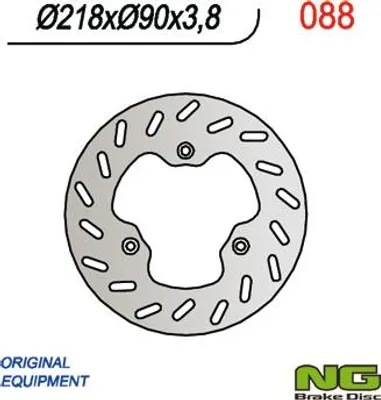 Produktbild von Ng Bremsscheibe Vorne Derbi 50 Senda '94-'03 (218X90X3.8+ 3 Löcher)
