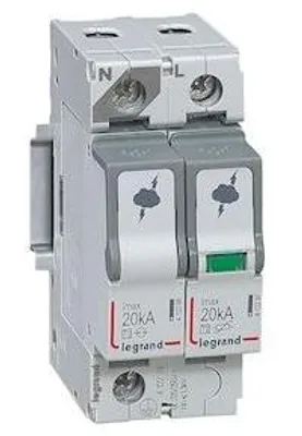 Image de Parafoudre Legrand T2 1p+n Protection Surtensions Jusqu'à 20 Ka - Legrand