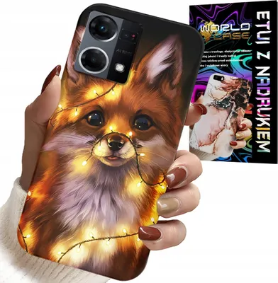 Zdjęcie produktu dla Etui Do Oppo Reno7 4G - Słodki Lisek Zwierzęta Leśne Case +Szkło