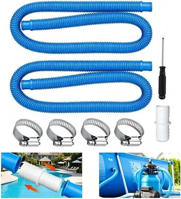 Productafbeelding van Vervangslang zwembad 32 mm, 1,5 m, zwembadpomp