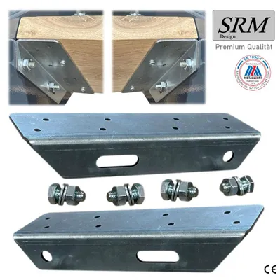 Produktbild von Stufenkonsole für Treppen – Wand- oder Wangenmontage, Stufenhalter für DIY Treppenstufen