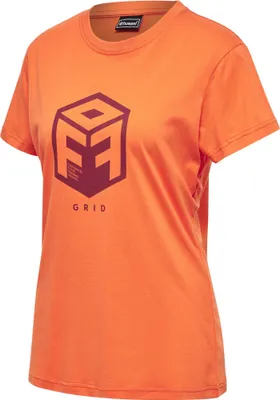 Produktbild von hummel Offgrid Trainingsshirt Damen nasturtium/rhubarb L