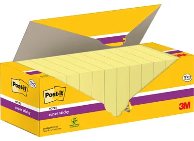 Produktbild von Post-it Super Sticky Notes, Vorteilspackung mit 24 Blöcken, 90 Blatt pro Block,