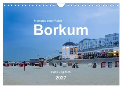 Produktbild von Borkum - Momente einer Reise (Wandkalender 2027 DIN A4 quer), CALVENDO Monatskalender
