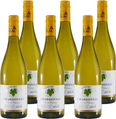 Produktbild von Dulac Cépages Chardonnay Vin de France - Weißwein (6 x 0,75L)