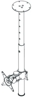 Produktbild von Dataflex Viewmate Monitorarm - Decke 562, 15 kg, 0 mm (0"), 110,5 cm (43.5"), 75 x 75 mm, 100 x 100 mm, 0 - 600 mm