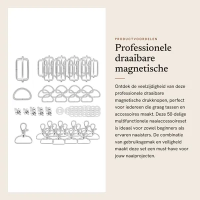 Dailygoods - Druckknopfset 50-teilig - Multifunktional