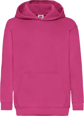 Produktbild von Fruit Of The Loom Pullover mit Kapuze für Kinder BC1367 (164) (Fuchsia)