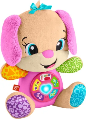 Produktbild von Mattel Fisher-Price Lernspaß Smart Stages Plüsch-Hundefreundin für Babys, musikalisches Lernspielzeu