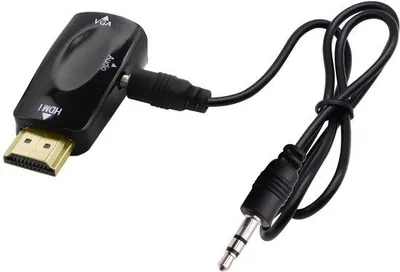 Zdjęcie produktu dla Adapter HDMI do VGA 1080P z 3.5 mm połączenia audio