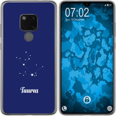 Produktbild von PhoneNatic Case kompatibel mit Huawei Mate 20 Silikon-Hülle SternzeichenTaurus M8