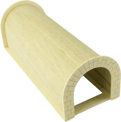 Image de Tunnel en bois de 30 cm pour rongeurs, Ø 8 cm