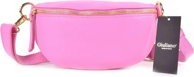 Immagine prodotto di Borsa a tracolla/pochette in pelle Giuliano - rosa -  Italy