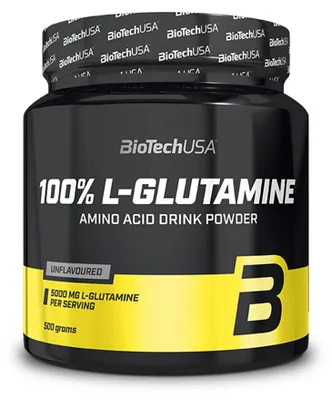 Produktbild von BioTech USA L-Glutamine 100% Amino Acid Glutamin 500g