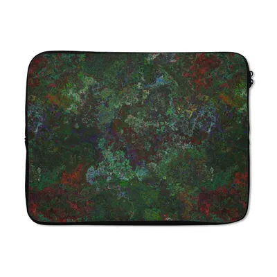 Produktbild von MuchoWow® Laptop Hülle 15 Zoll Muster - Farbe - Abstrakt - Grün Laptoptasche - Laptoptasche - Sleeve - Rundum-Schutz