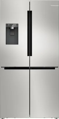 Produktbild von Bosch Serie 6 KFD96APEA Side-by-Side Kühlkombination Freistehend 574 l E Edelstahl