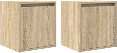 Obrázek produktu pro Nástěnné noční stolky 2 ks dub sonoma 38x34x40 cm